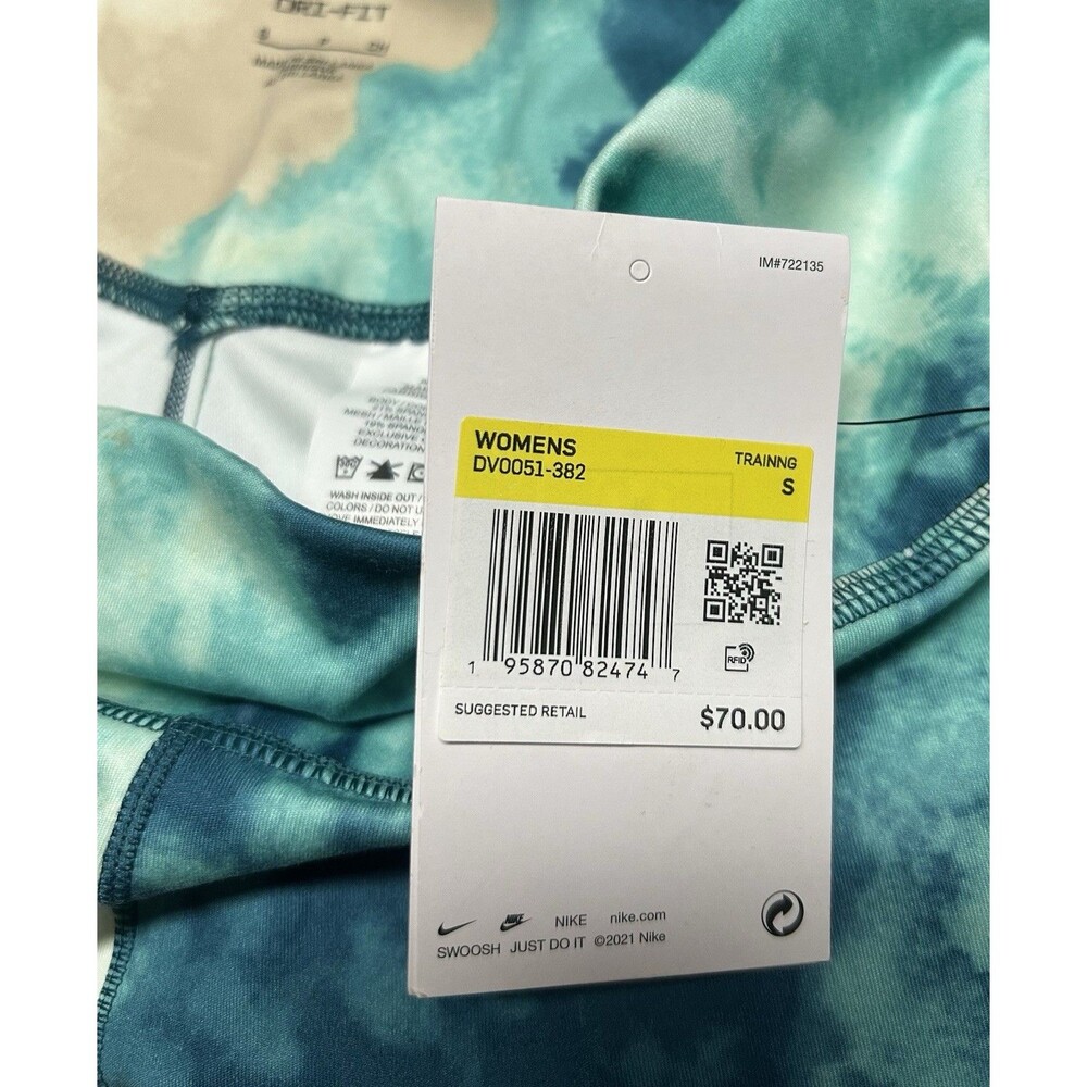 Nike Women’s Dri-Fit Tie Dye Leggings Small | High Rise Training NWT - Picture 9 of 9